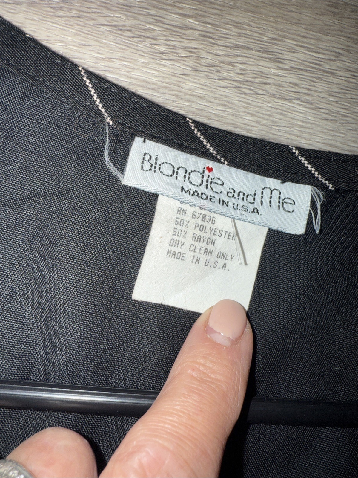 VTG 80s Blondie and Me Black Pinstripe Novelty Vest made in USA size 5–6