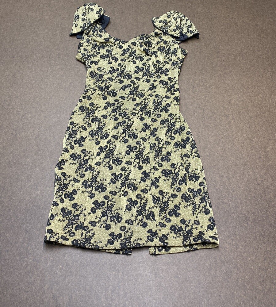 Vintage 80’s Nuance Gold Metallic Party Dress