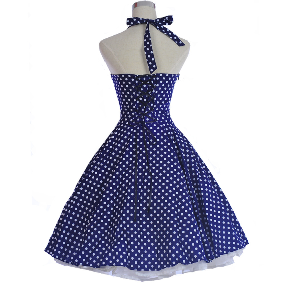 40s 50s Style Vintage Retro Party Rockabilly Dress Polka dot Festival Dresses