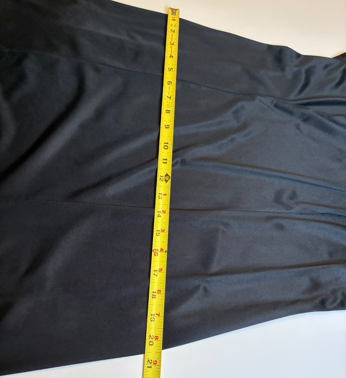Vintage Black FULL SLIP Dress MEDIUM Gothic Flowy A-line Shift Scalloped TRIM