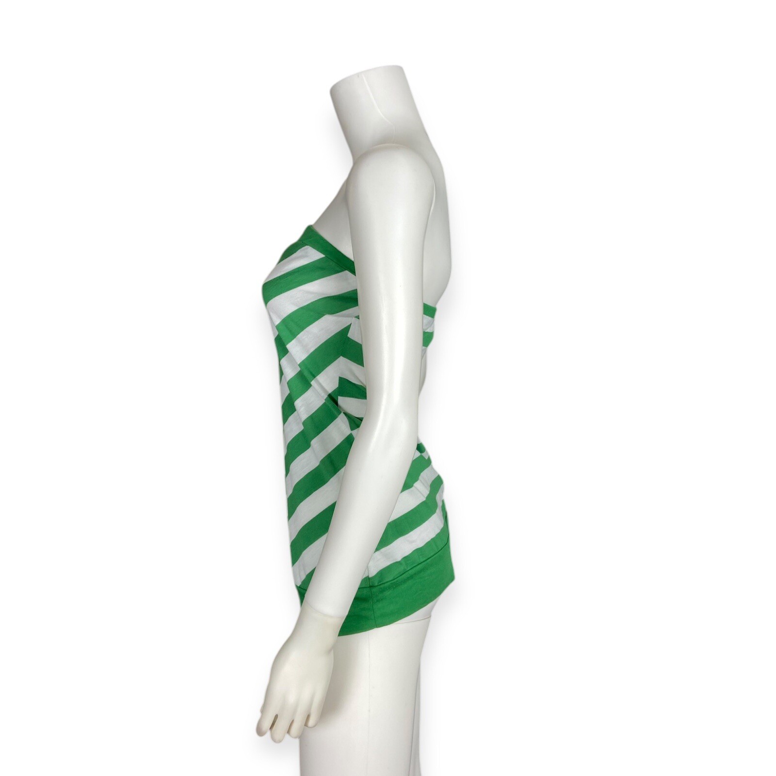 Xhilaration VTG Y2K Green Striped Tube Top Preppy M