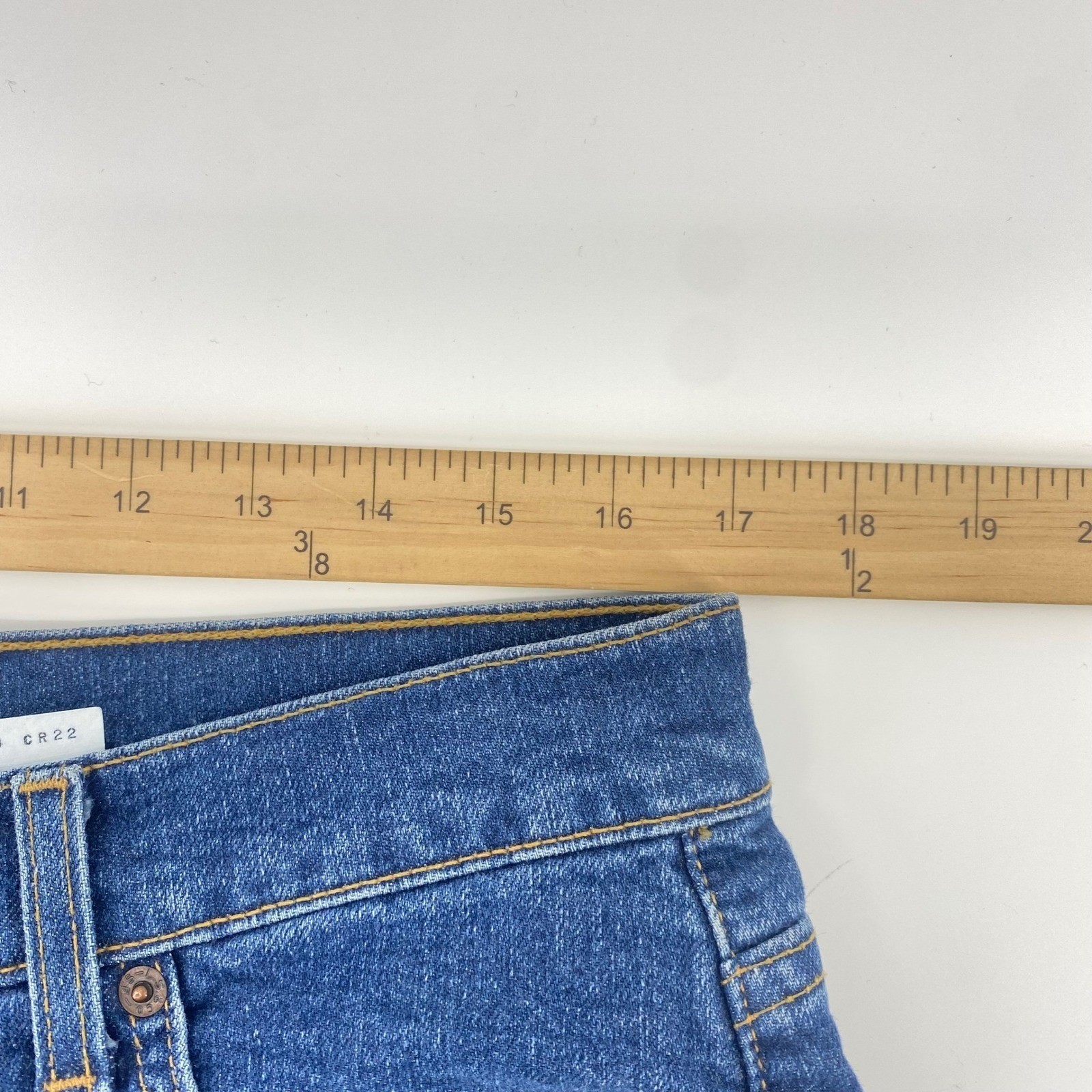 Levi’s 512 Jeans Womens 16 MIS L Blue Slim Tapered High Rise Made in USA Vintage
