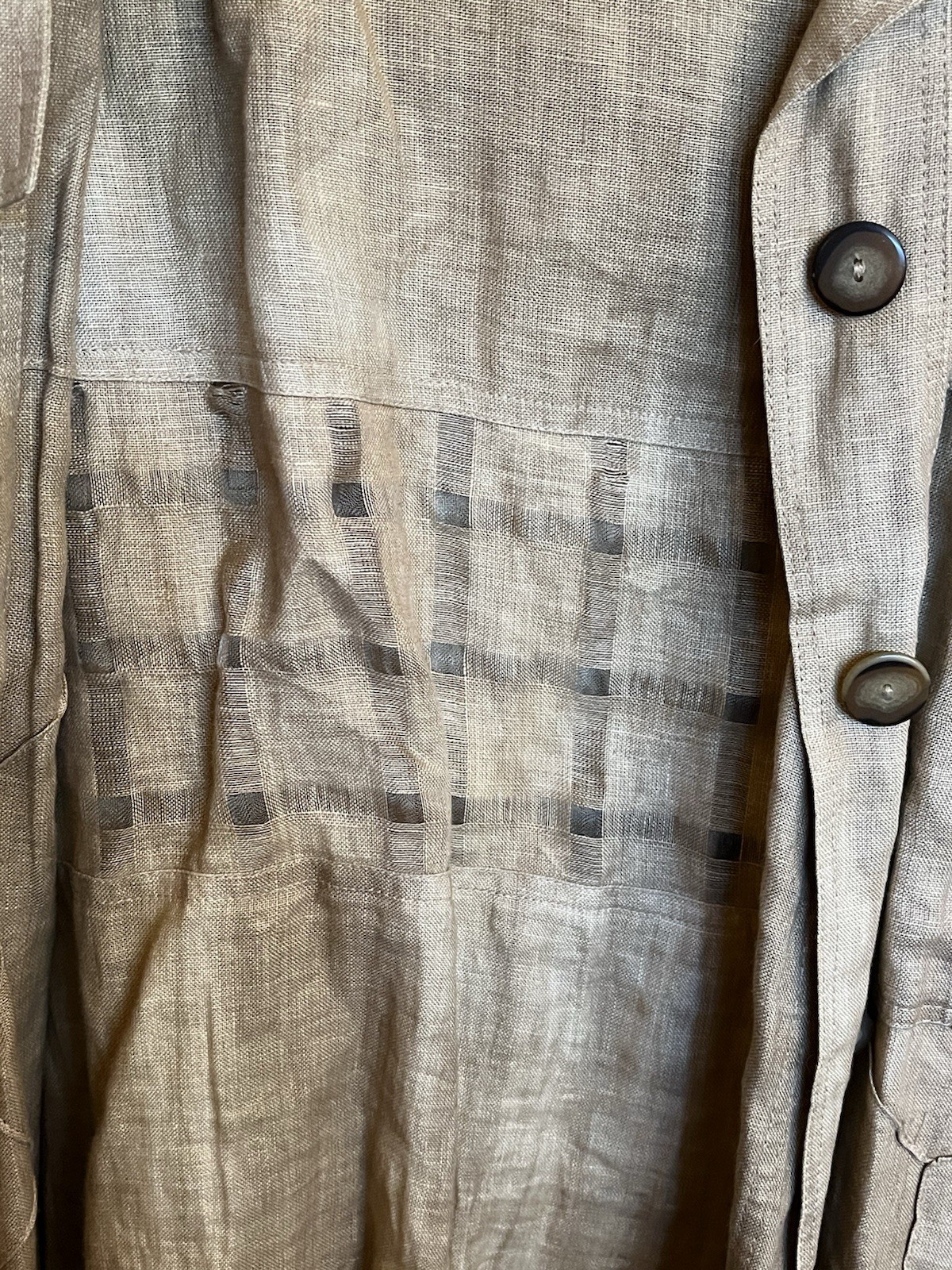 Vintage 80’s Post Modern Dino Valiano Women’s 3 Piece Cotton Tan Outfit D 38
