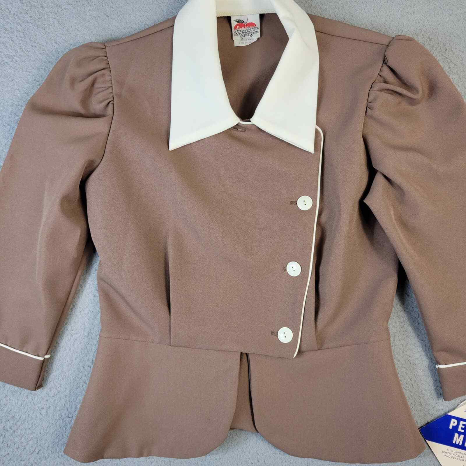 Vintage 50s Cropped Jacket Women Size 8P Puffy Prop Iconic Glam Hourglass New