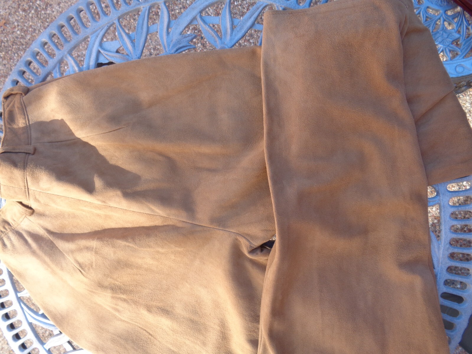 Vintage Vakko Suede Pants Size 6 Made In USA Light Taupe Excellent Condition