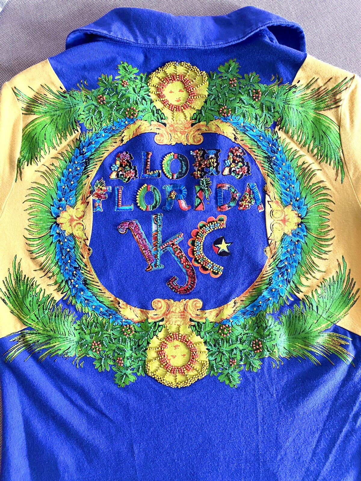 T-shirt Gianni Versace jeans couture TG M Vintage 90 MIAMI FLORIDA