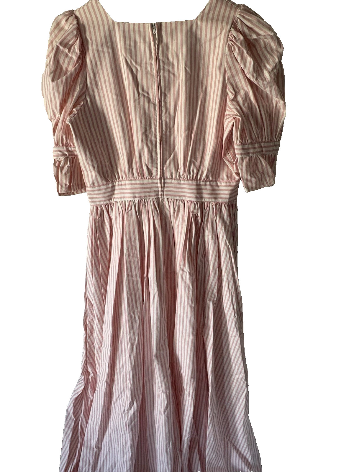 PUFF SLEEVE 80S/90S VINTAGE DEADSTOCK LAURA ASHLEY PUFF SLEEVE SQUARE NECK DRESS