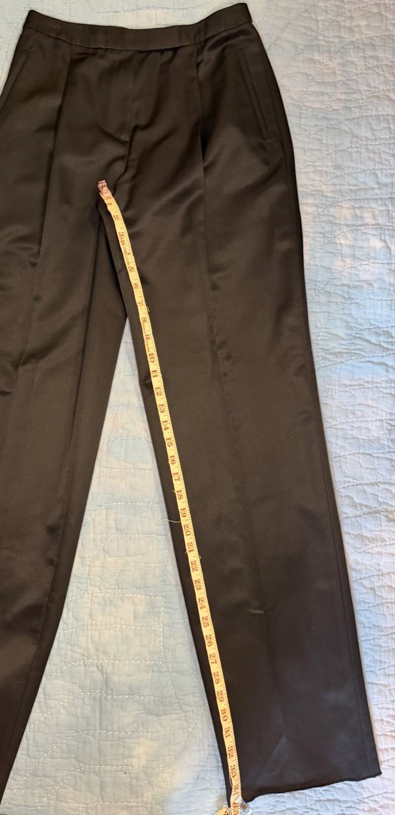 NWT $445 VTG Armani Collezioni Silk Wool Black Pleated Trouser Pants Raw Hem 4