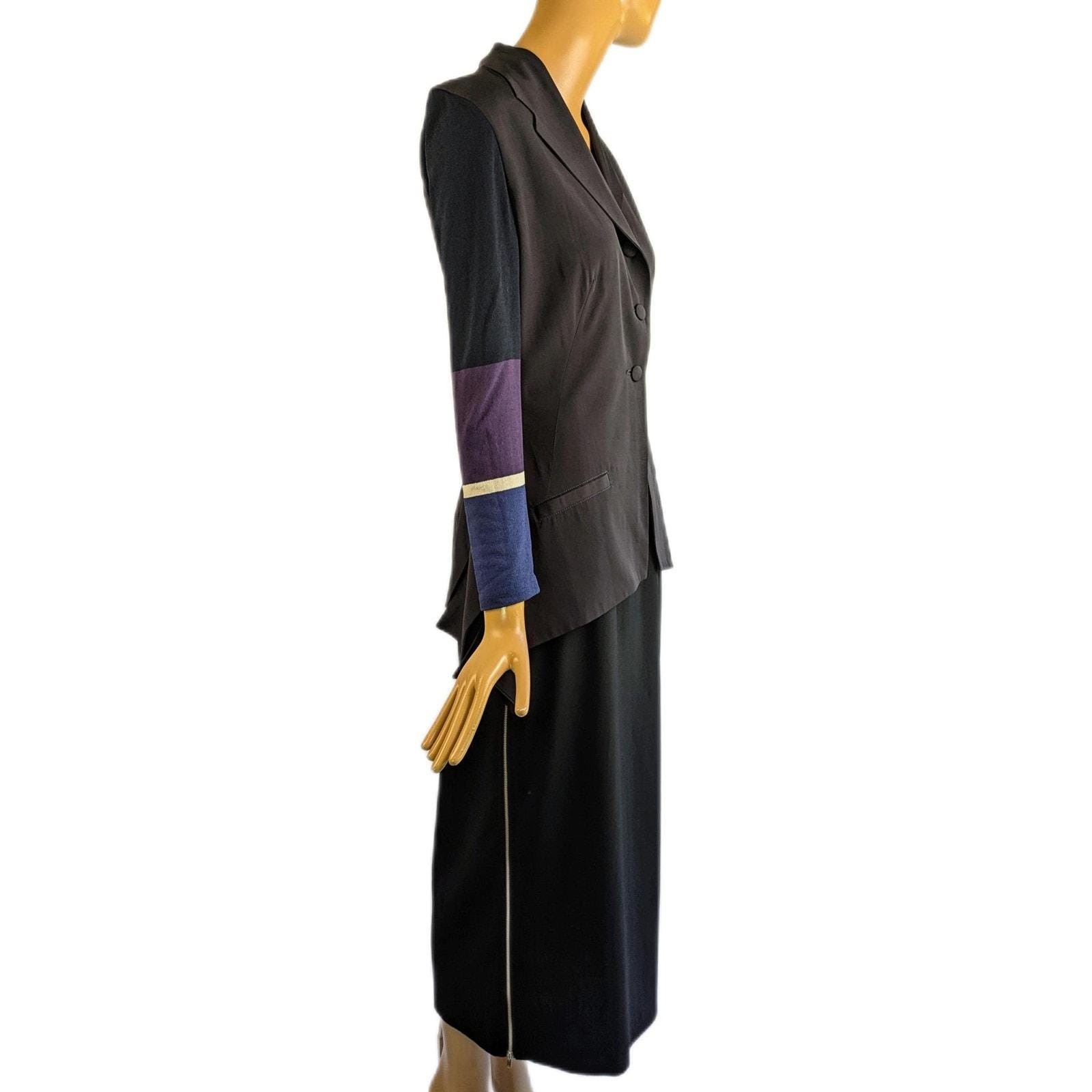 Vintage 90’s Marithe Francois girbaud femme structural blazer long line blazer