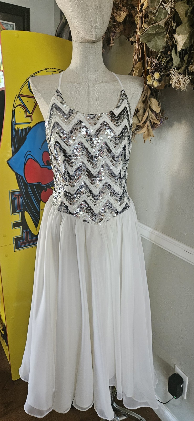 Vintage 1980s Dirty Dancing Sequined Prom Dress By Fantasy Formals Mkd Sz 8