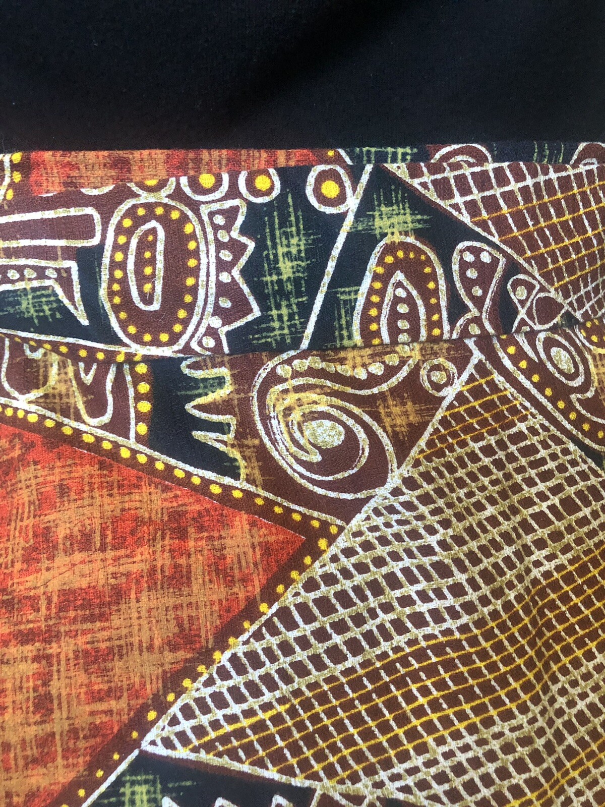 1960’s Mid Century Tribal Print Maxi Skirt
