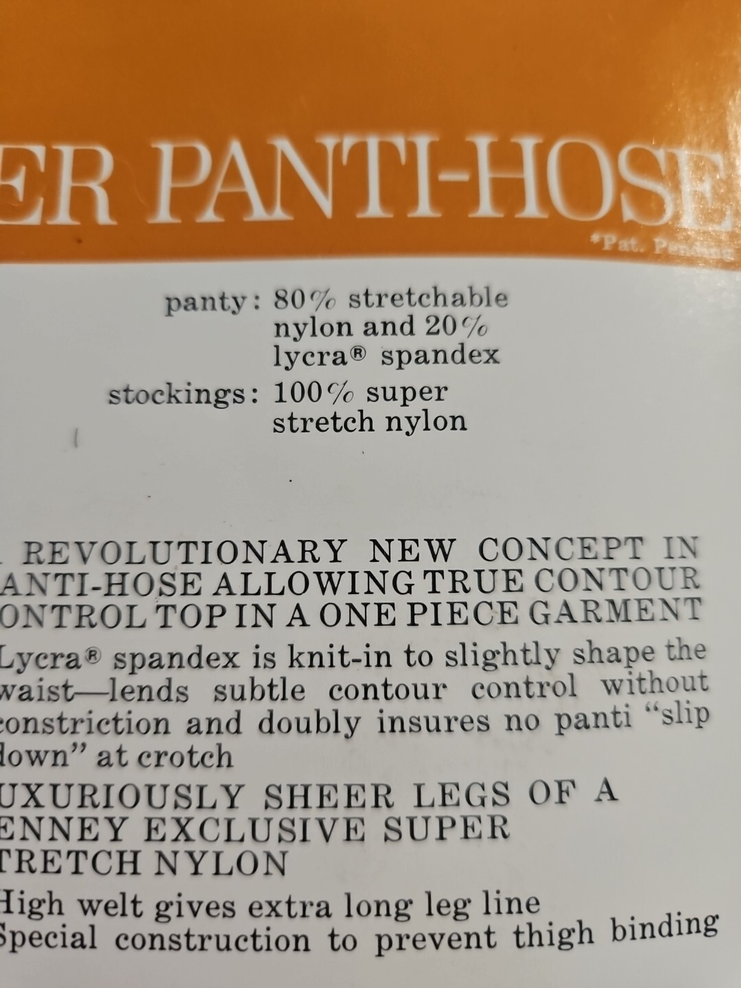 Vtg 1970s Gaymode Average Subtle Shaper Panti-Hose Pantyhose Nylons Coffee Bean