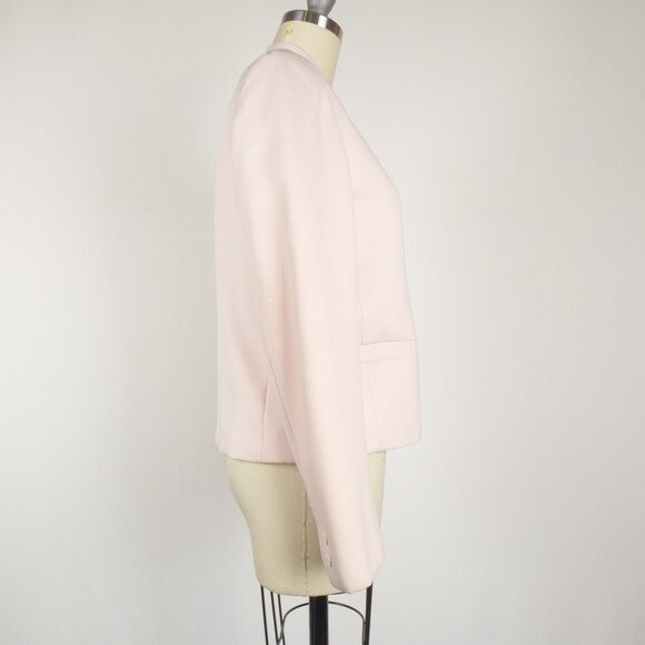 Vintage Happy Legs Double Breasted Blazer Jacket Pink M/L Preppy Retro 80s 90s