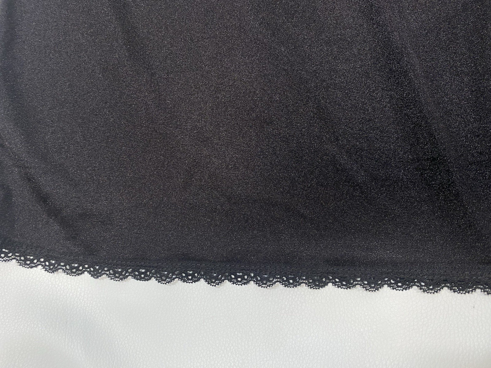 Black Half Slip SIZE 2X PLUS 26/28 black nylon classic modest COMFORT CHOICE