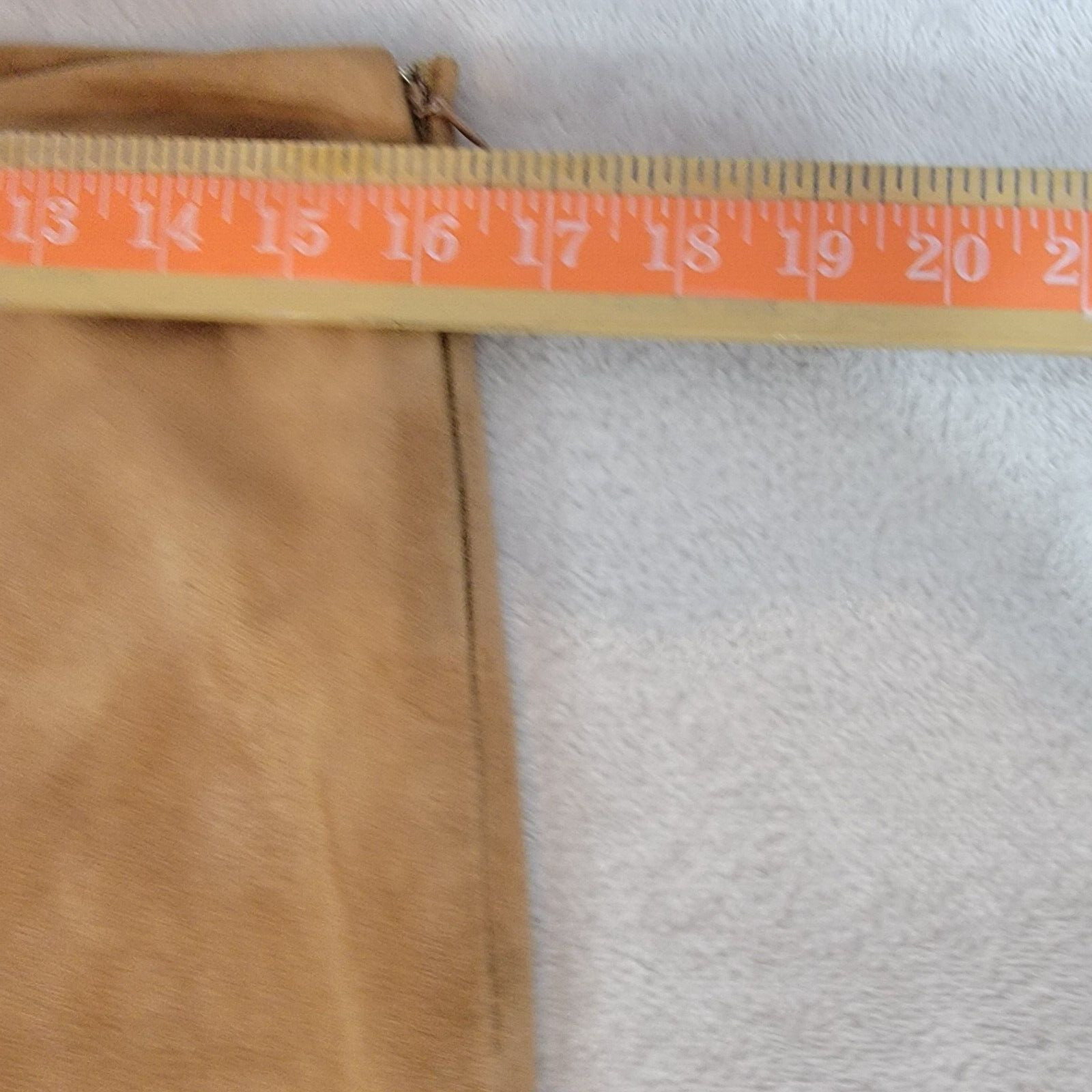 Vintage Lillie Rubin Pant Womens 10 Tan 100% Goat Suede High Rise Bell Bottom