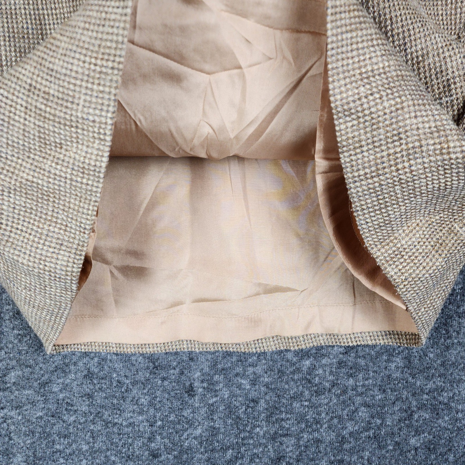 Haggar Classics Skirt Women 26 Brown 100% Pure Wool Tweed Midi Vintage