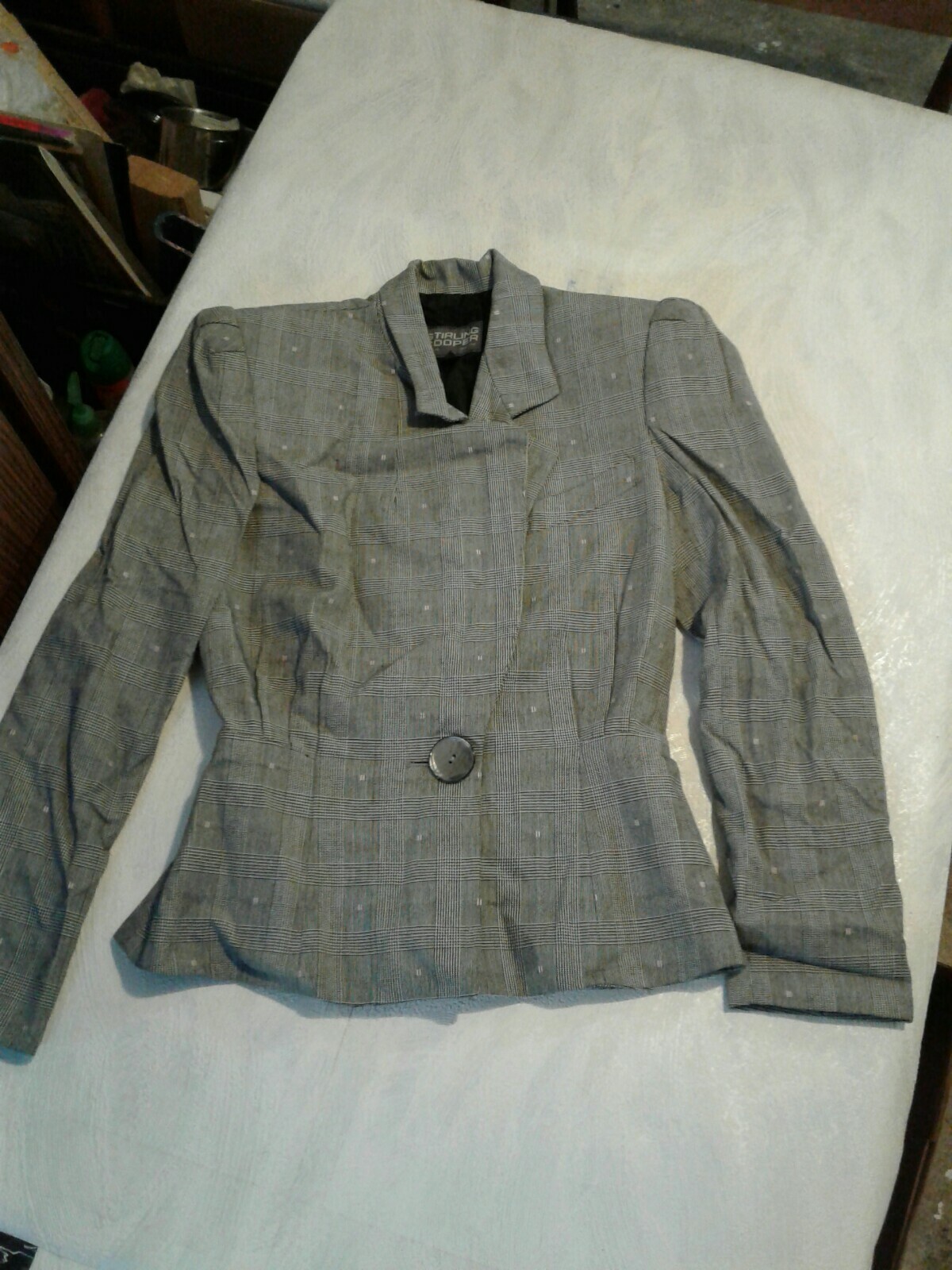 Vintage Sterling Cooper Women Size 4 2 Piece Suit 1940 Style Blazer Skirt (CB1)