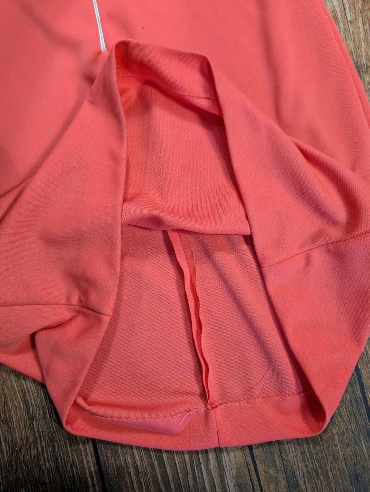 Vintage 1960s MPC Fashions Waitress Dress Orange White Striped Belted Women’s