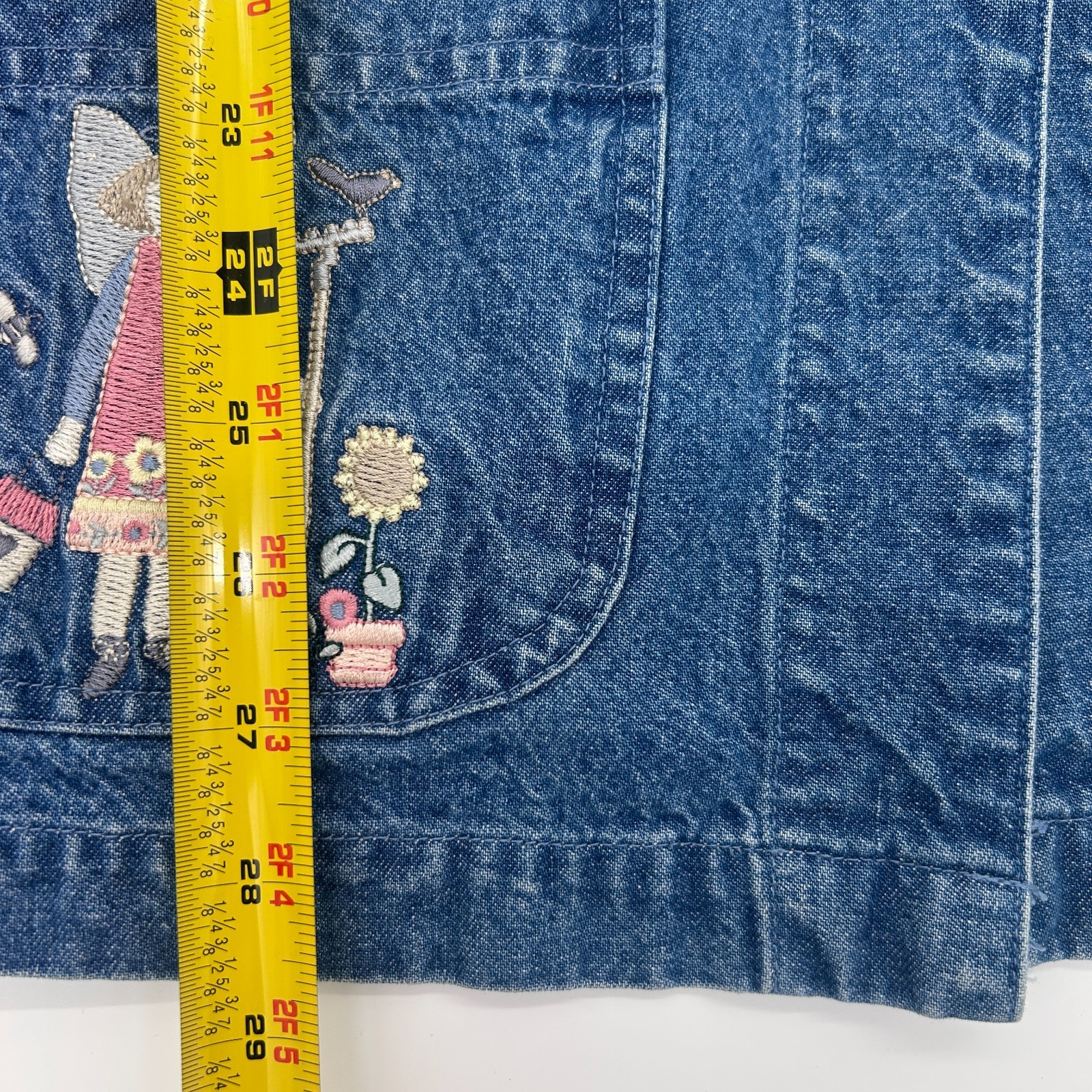 Vintage 90s Denim Chore Jacket Christopher Banks Grandma Core Cottage Medium