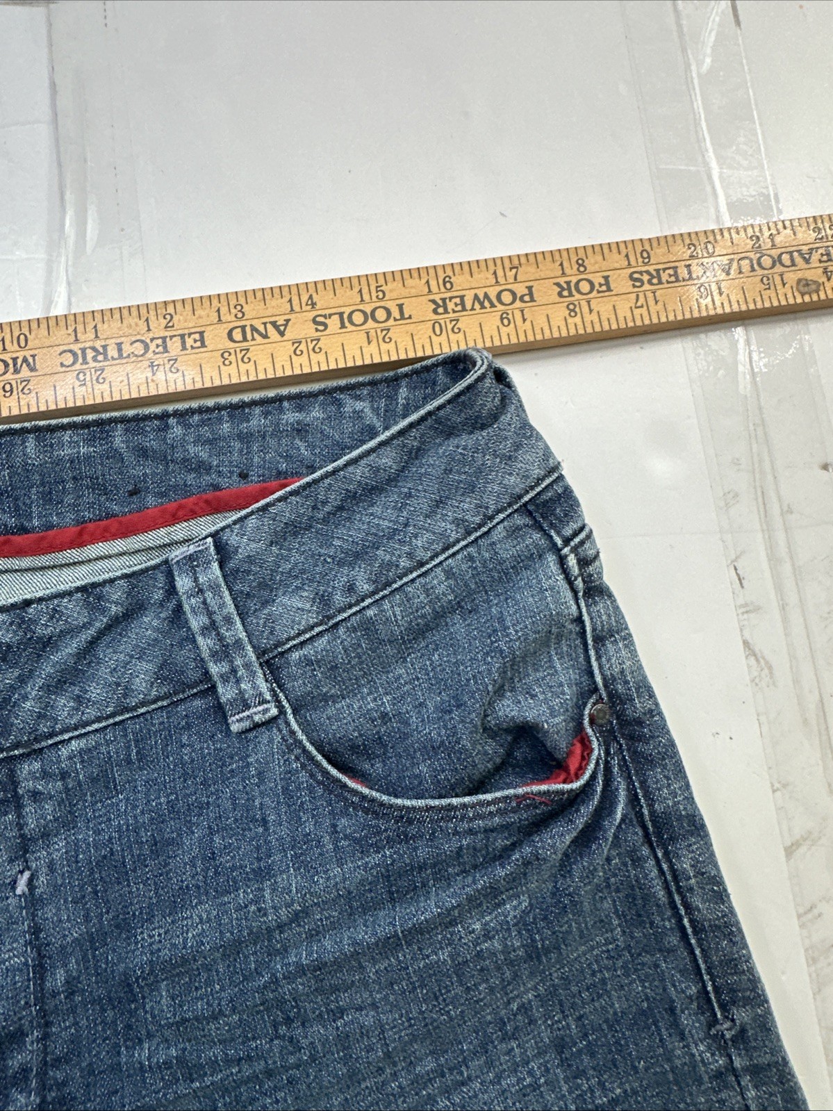 Sasson Womens Jeans Skinny Leg Shuffle Blue Sz- 14 #2149