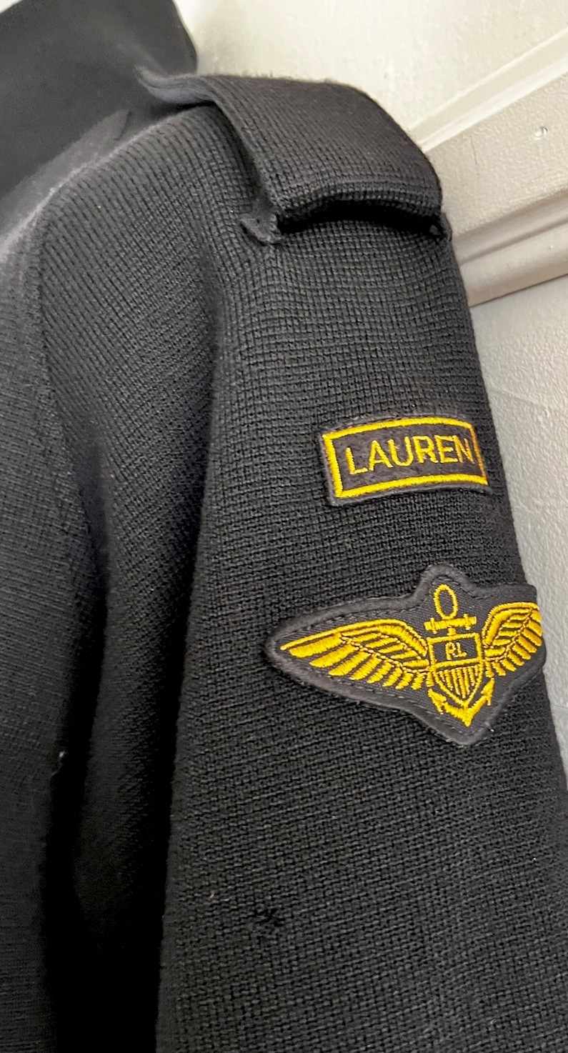 Vintage 80s Ralph Lauren Wool Military Thinsulate Bomber Jacket Talon Zip-Sz M