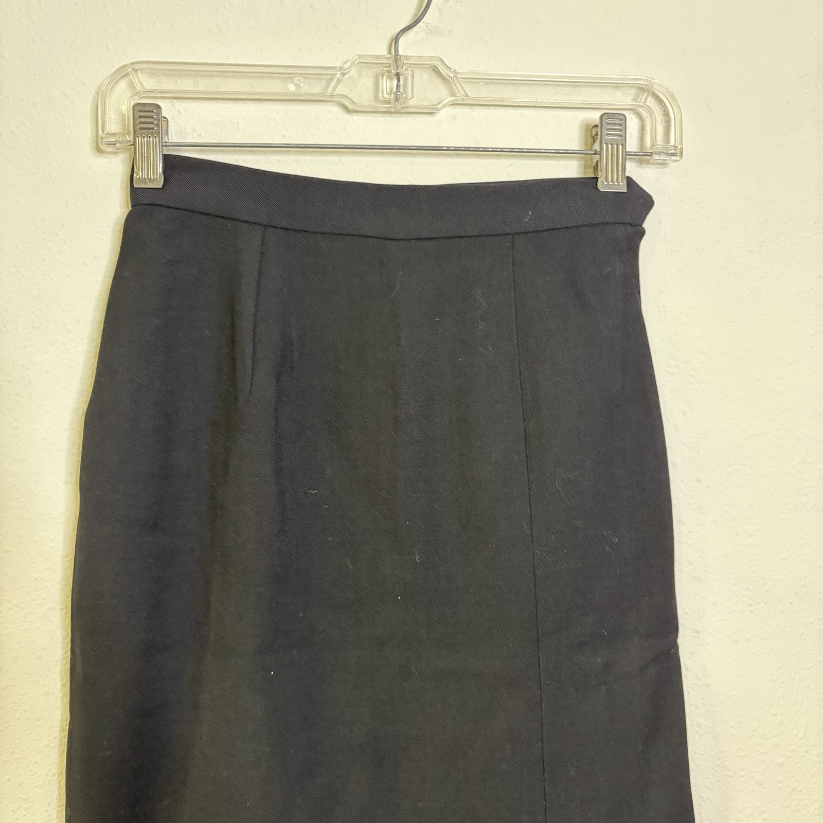 Vintage Suit 60s Black Skirt Jacket Sz XS 00 Petite Two piece Set Tiger brocade