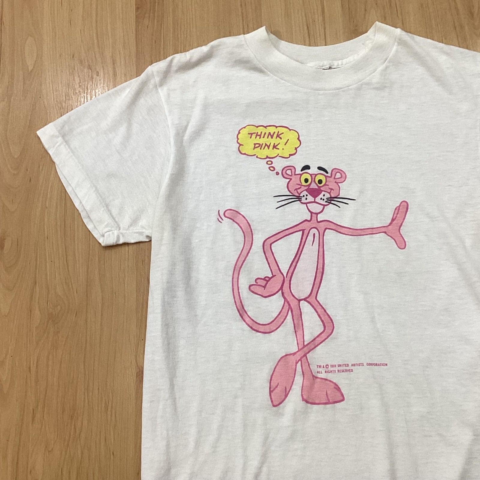 Vintage 80’s 1985 Pink Panther United Artists T Shirt Tee Single Stitched
