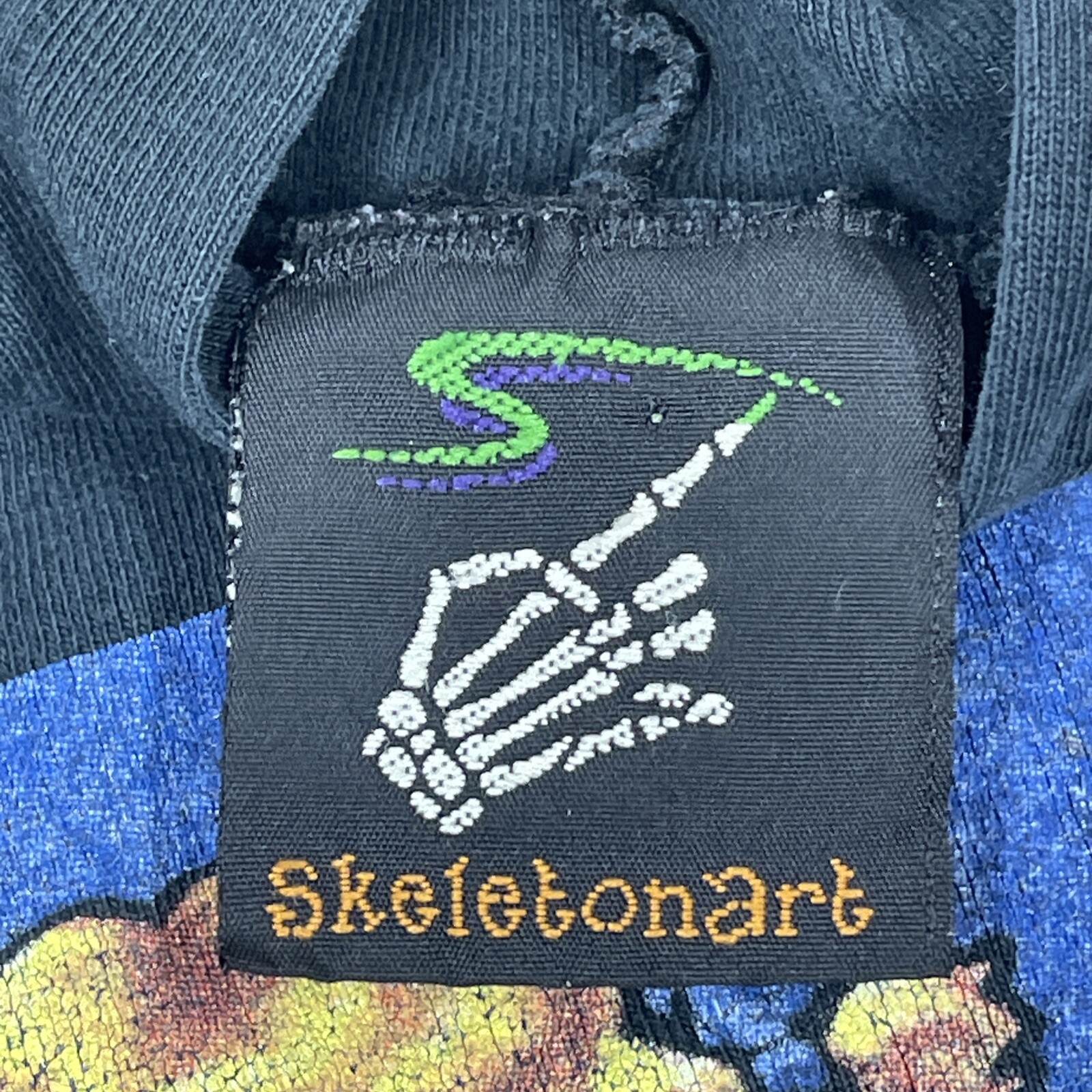 Skeleton Art Coffintone Hooded Shirt Black Long Sleeve Coppertone Parody