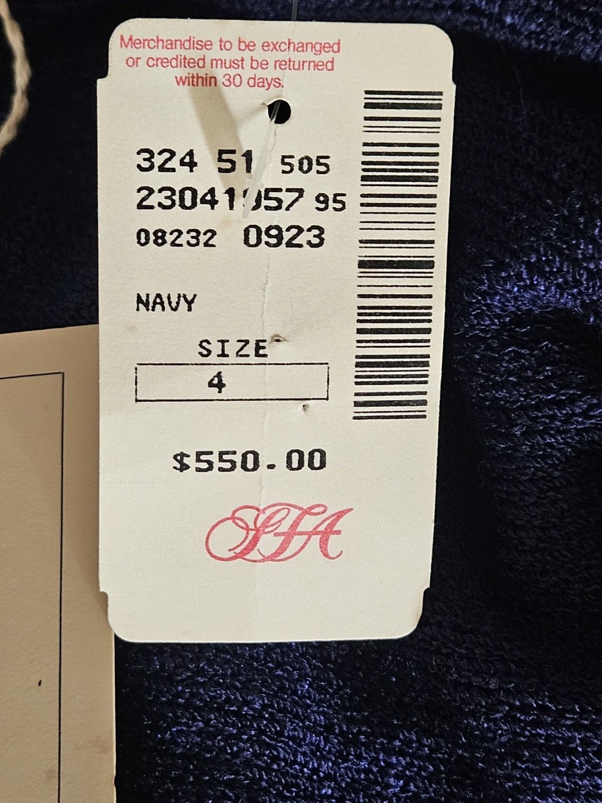 RARE $550 NEW Vintage Don Sayres for Wellmore Saks Fifth Ave Size 4 Knit Dress