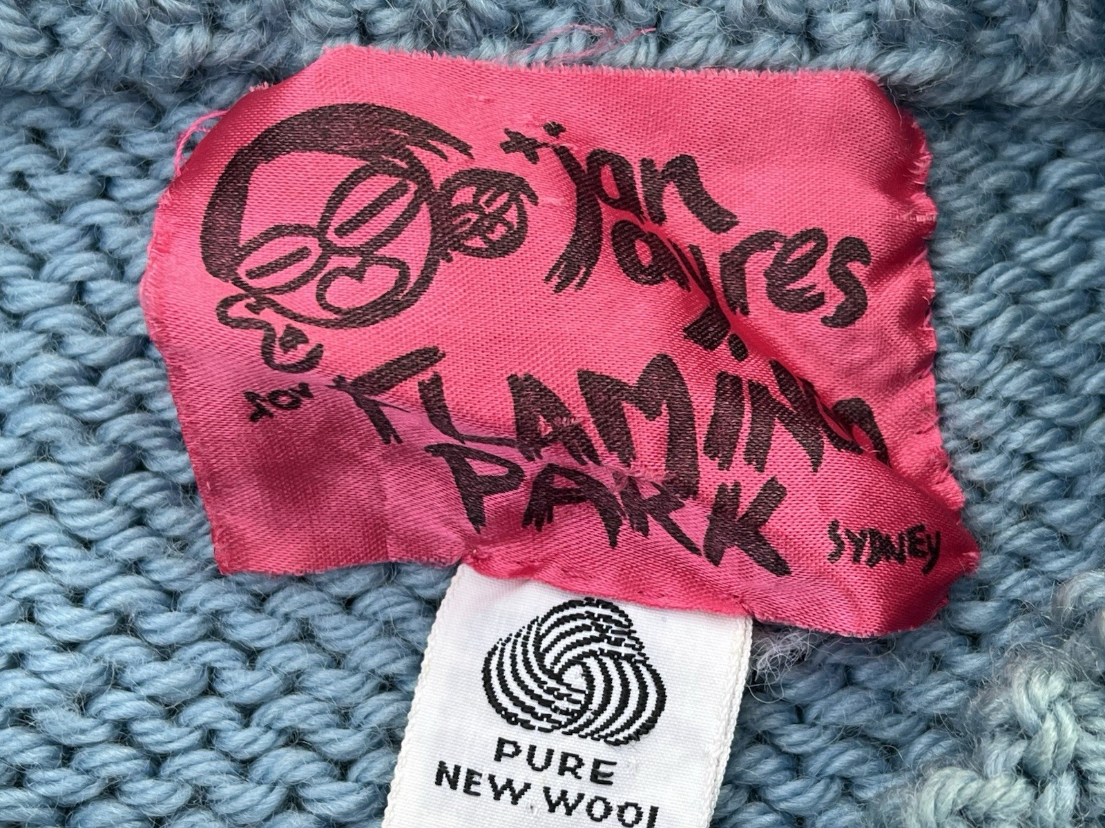 Early 1980s Jenny Kee Blinky Koala Jumper Flamingo Park Australia-Princess Diana