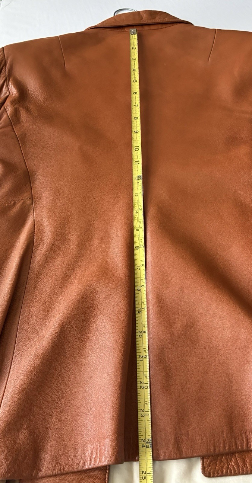 The Tannery West VTG Leather Blazer Jacket Women’s Brown Lined