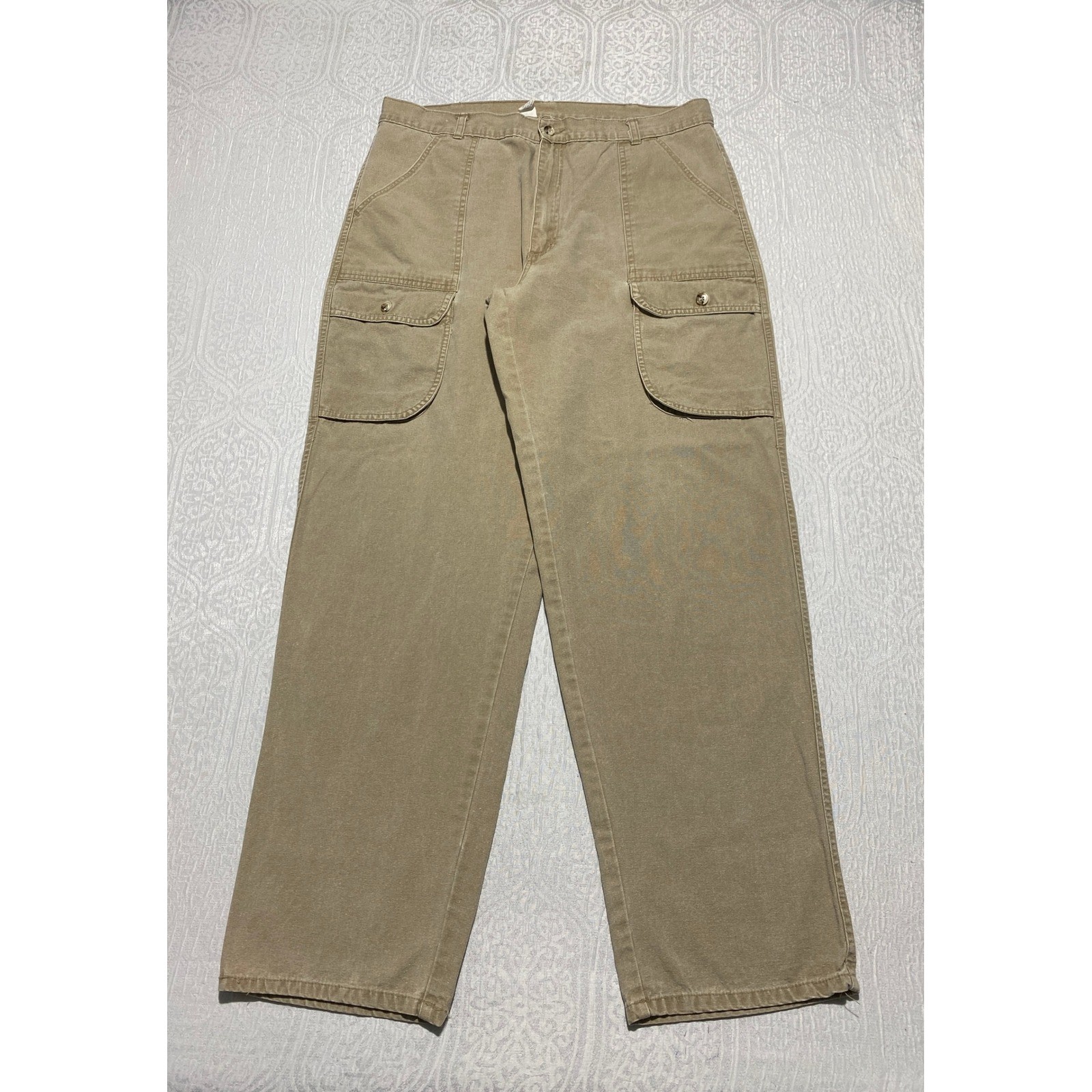 Eddie Bauer Pants Womens W 35 Cargo Outdoor Utility Workwear Vintage Relaxed Fit
