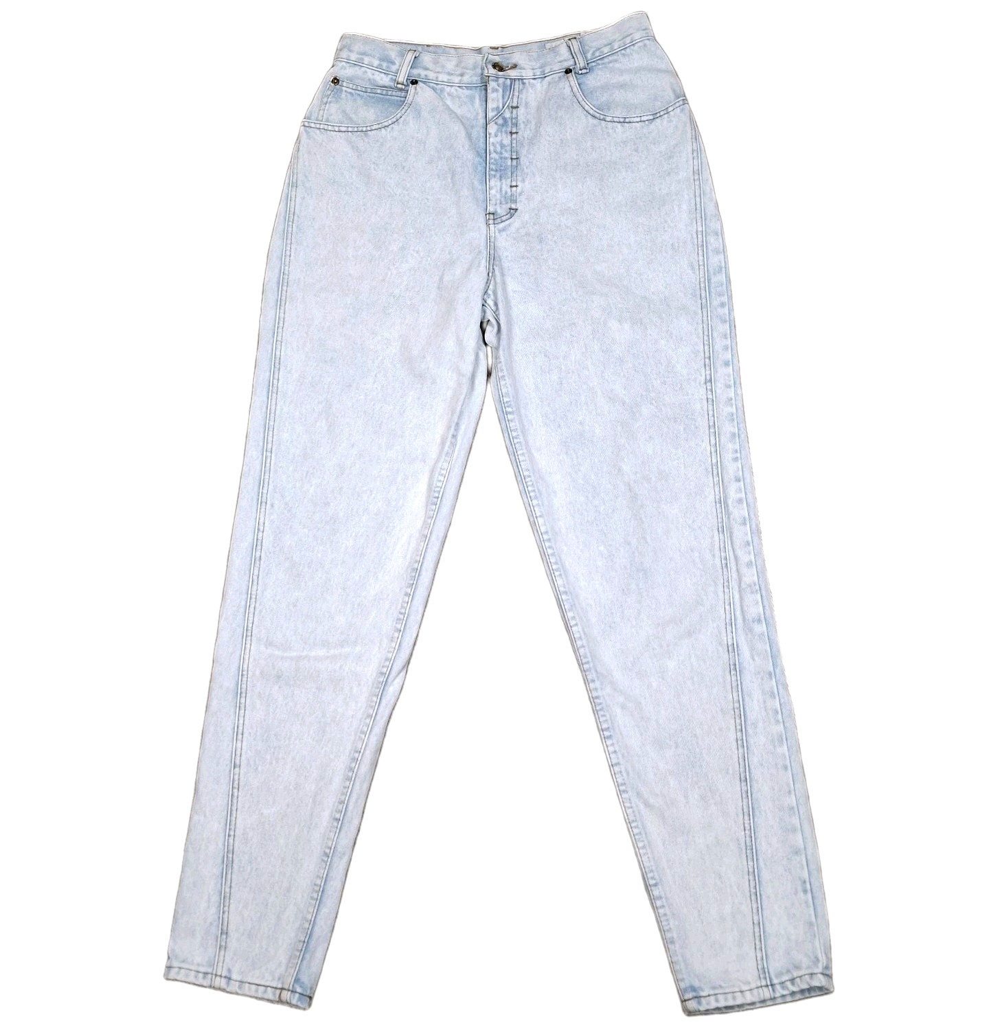 VTG Lawman Jeans Women Sz 13 Western High-Waist Light Wash Tapper Denim Pant 80s