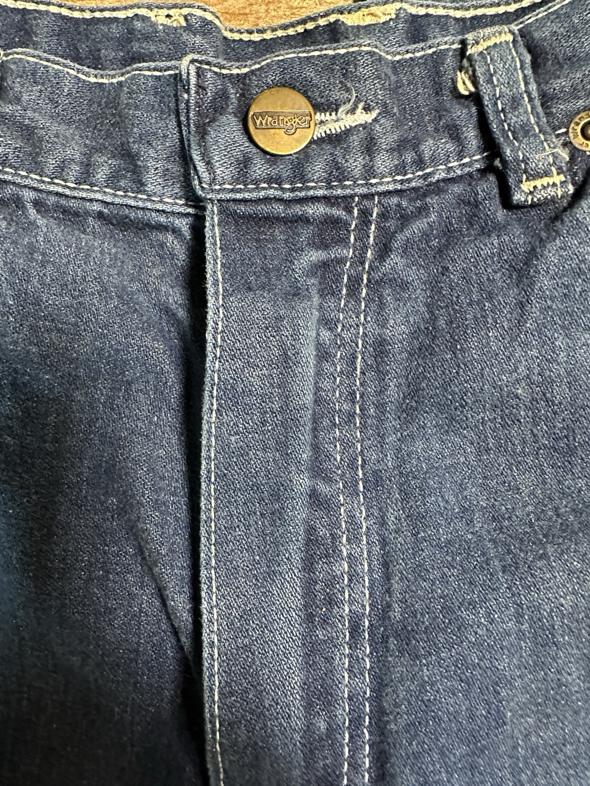 Vtg 70’s Wrangler Women’s Jeans Junior 13 Dark Wash RARE Made USA 25×31