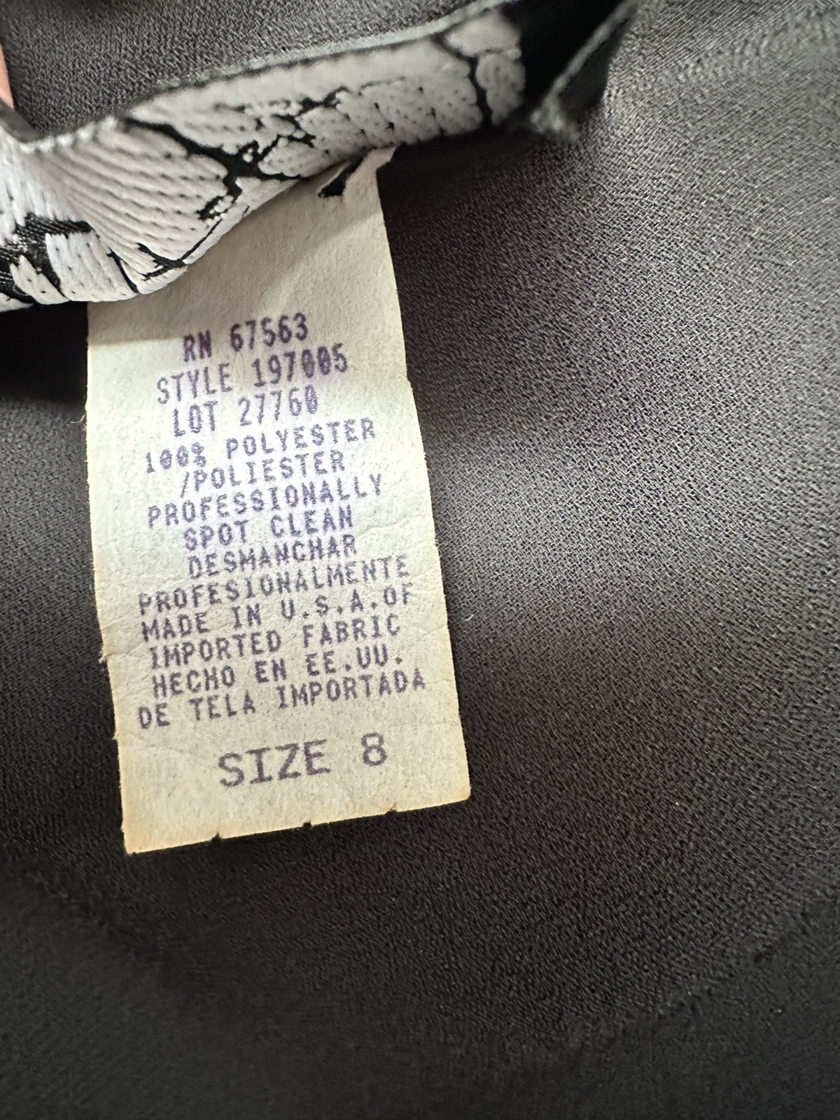 Vtg S.L. Fashions Black Mermaid Dress Beaded Evening Cocktail Sz 8