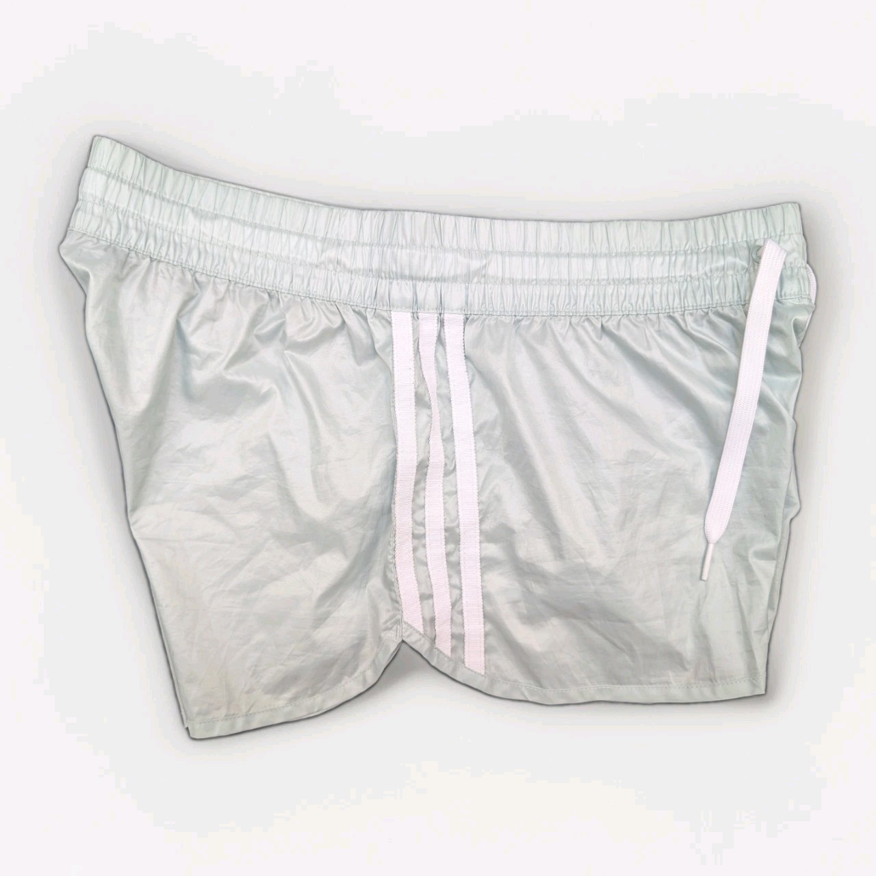 ADIDAS Glanz Shorts Womens 40 Mint Running Casual Swim Trunks Vintage Sports Retro Gym