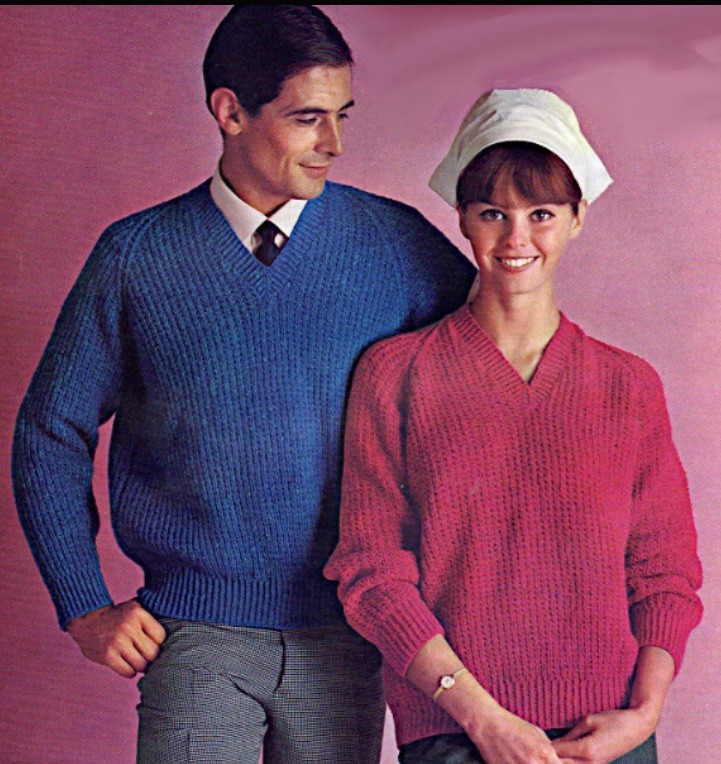 Vintage Wool Sweater XLT Chunky Fishermans Ribbed Knit 90s Preppy Pink Unisex