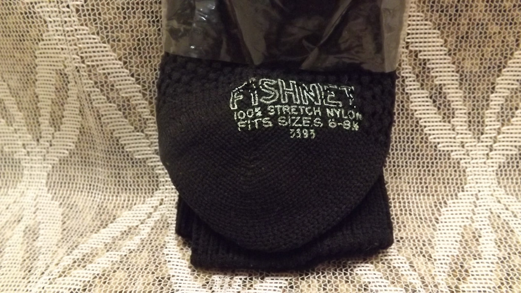 Vtg 1960’s FIshnet Socks Black Nylon sz 6-8 1/2 NOS Sexy School Girl Stockings