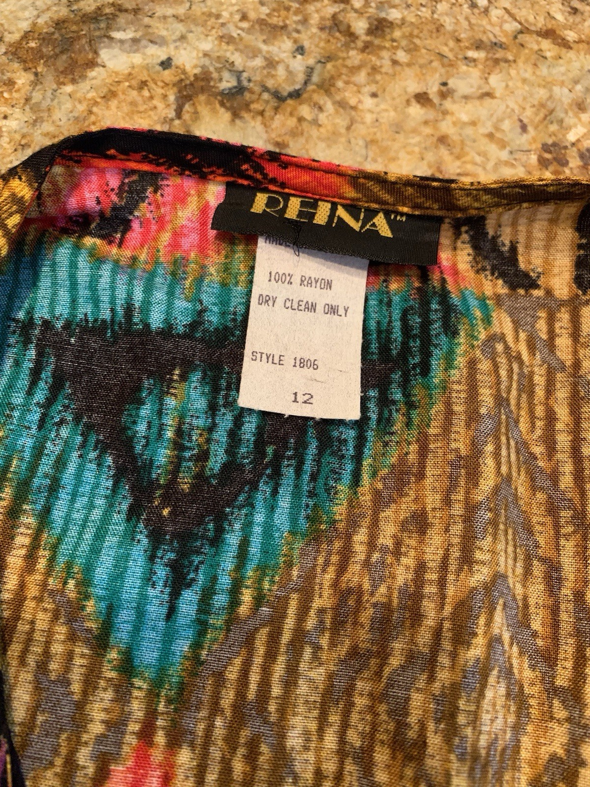 Vintage 90s Reina Art Wear Sears Blazer Top Deadstock New Shoulder Pads L Large