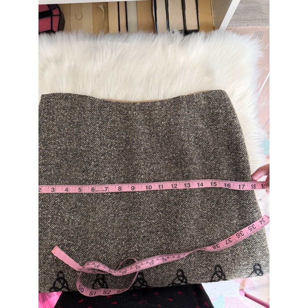 Vintage Carlisle – Silk/Wool/Alpaca Blend Pencil Skirt Microsuede Trim