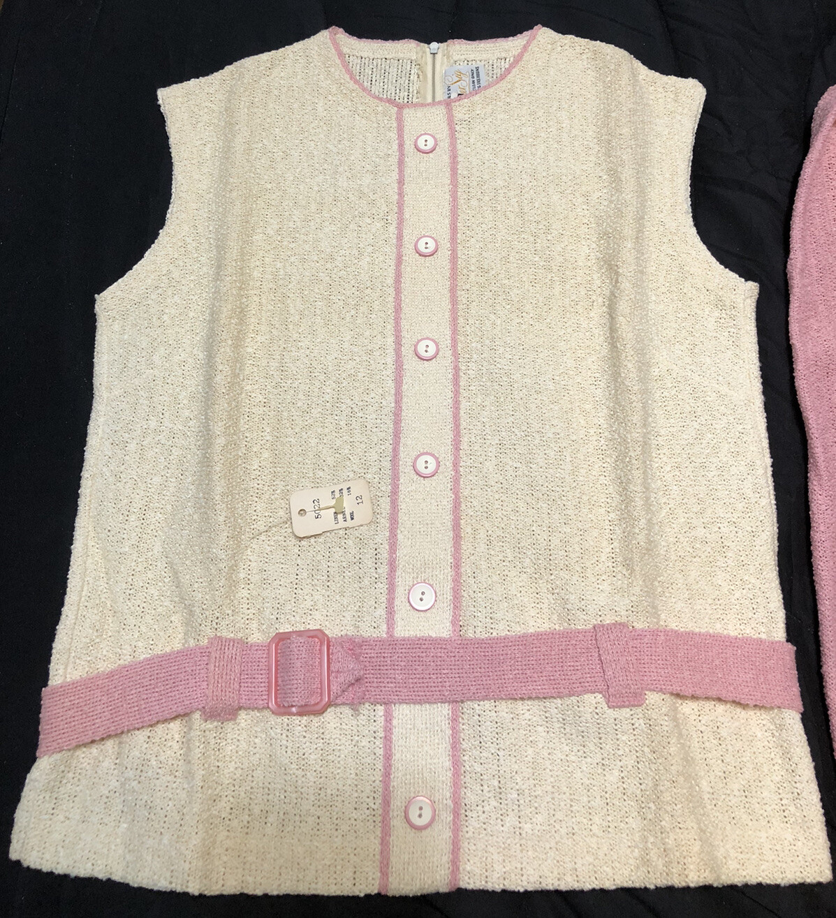 Vintage ORIGINALS BY MISTER SIG 2 Pc Sleeveless Belted Top & Skirt Set – Size 12