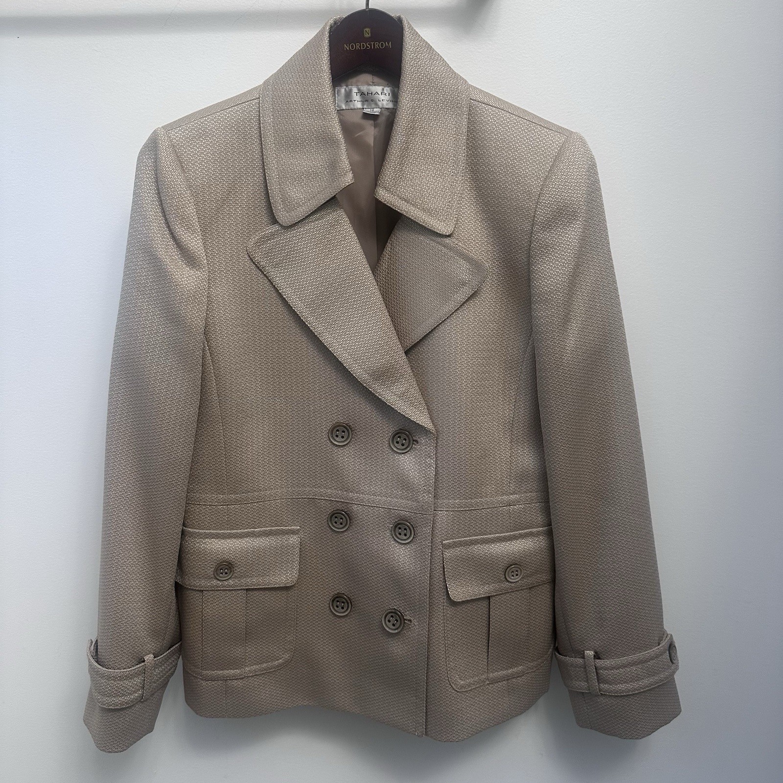 Vintage Y2K Tahari Arthur S. Levine Double Breasted Blazer Jacket Women’s 10