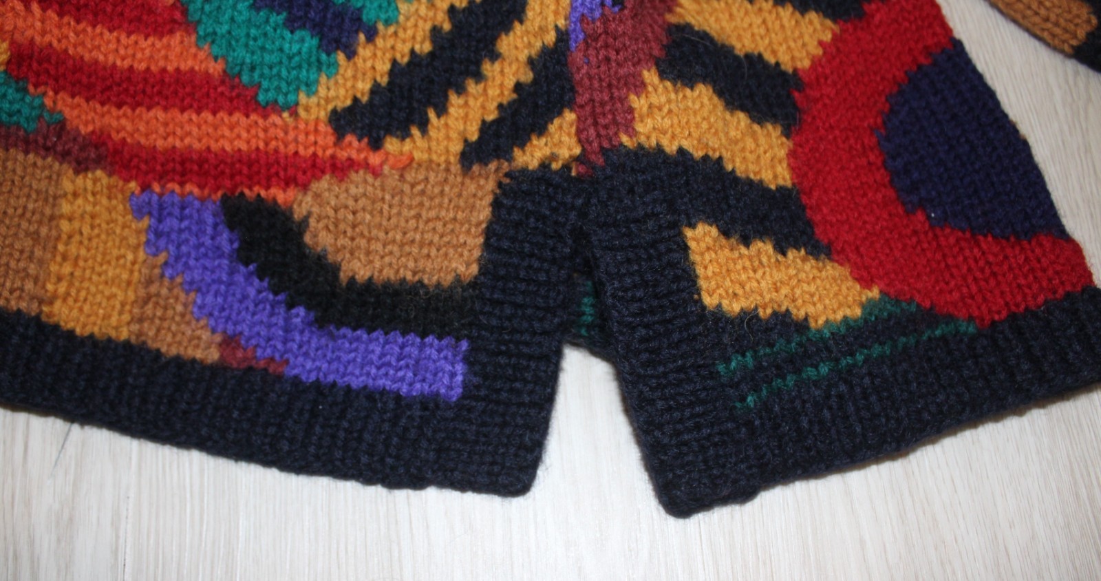 Vintage 80s/90s Colorful Geometric Knit Sweater – Unisex