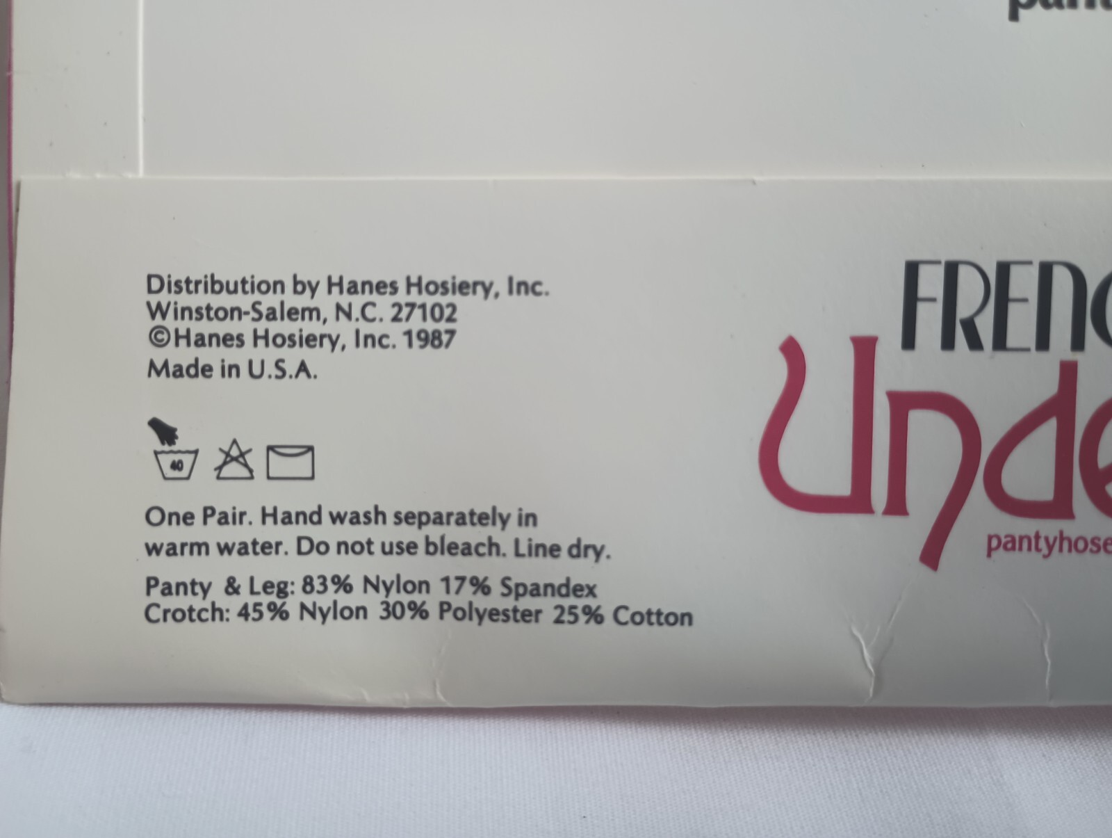 Hanes French Cut Underalls Silks Pantyhose Style 345 Color Buff Size AB