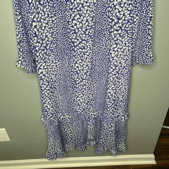 Chez California Designed by Tandy 1970’s Vintage Polka Dot Bow Print Dress 16W