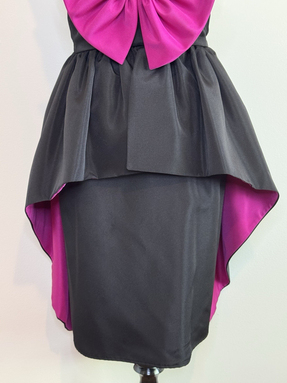 Huey Waltzer Darcy Vintage 80s Designer Cocktail Party Dress Prom Formal XS S
