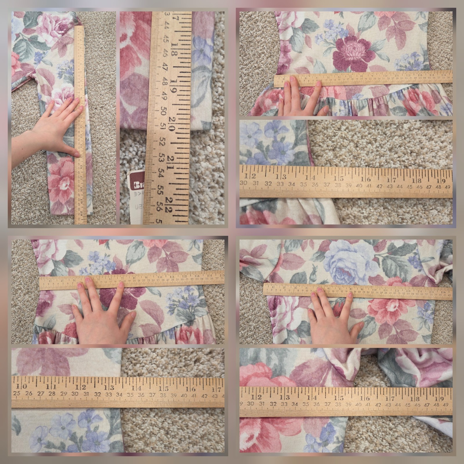 Vtg TIMELY TRENDS Cottagecore Tea Party Dress 80s Floral Festival Midi 9/10 NEW