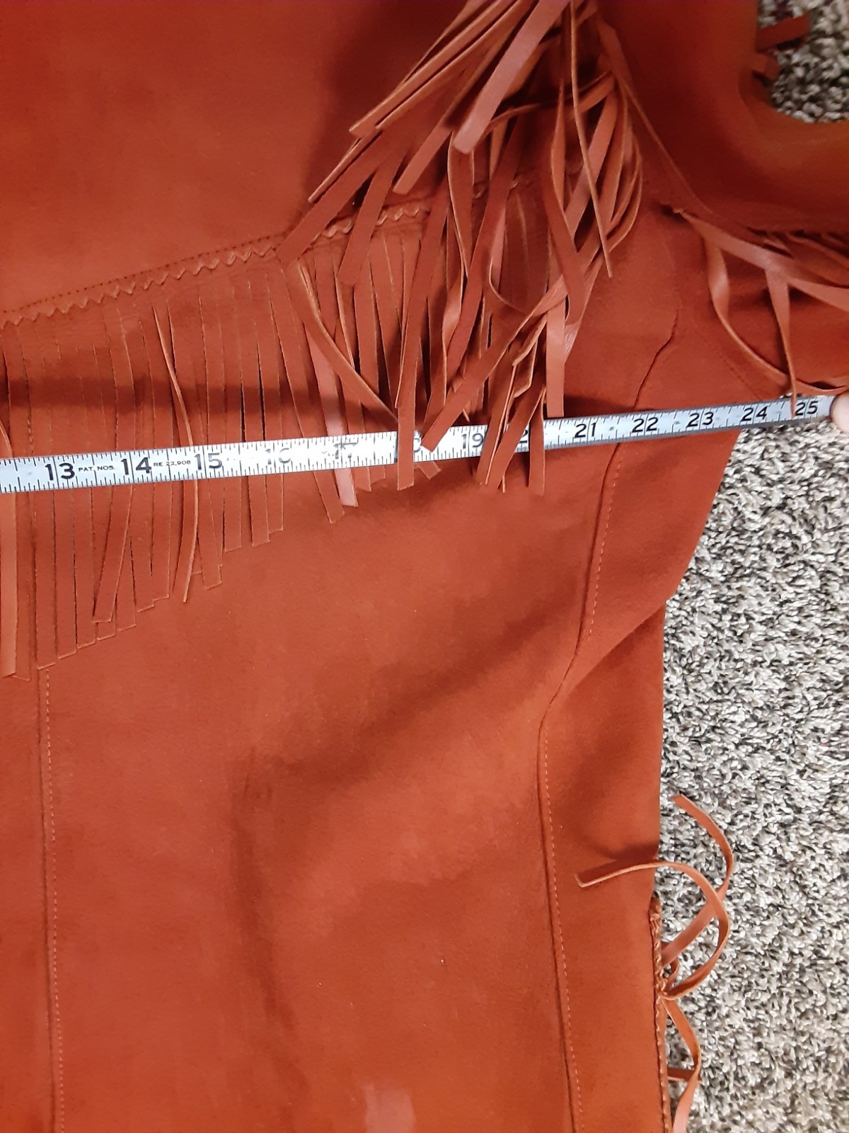 Vintage 60s Jo-O-Kay Corral Du Pont Fringe Burnt Orange Suede Western Jacket