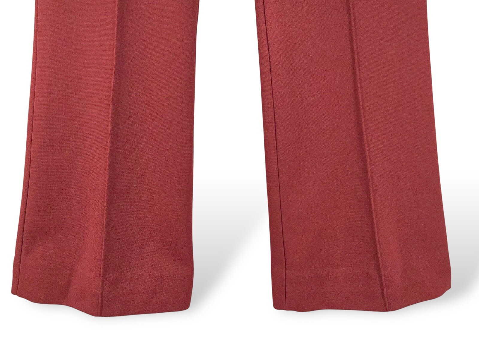 Vintage Bell Bottom Wide Leg Pants Hippie 1970s Burgundy Alden’s