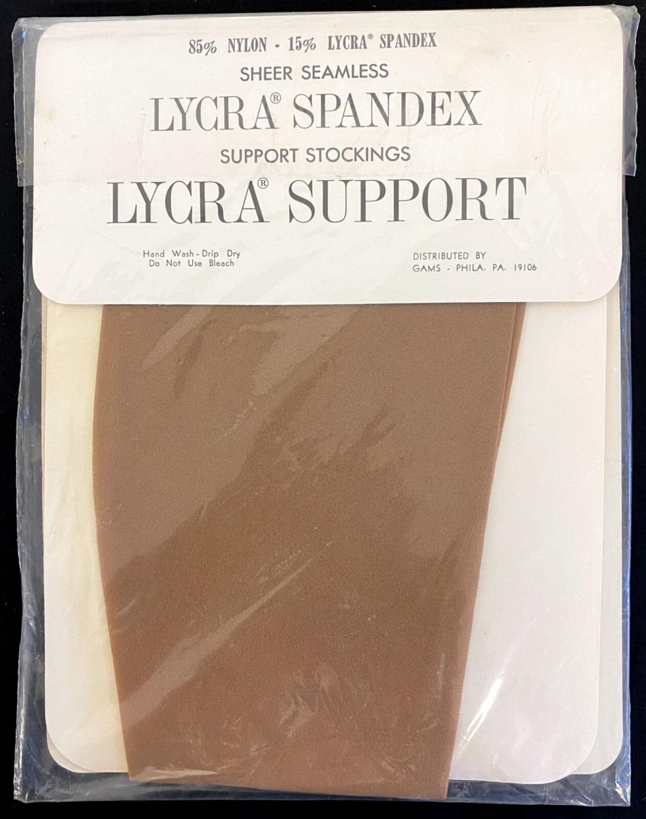 Lot 3 pair GAMS Lycra Sheer Support Stockings Capri Size B 9 ½ 10 NIP RTH Model